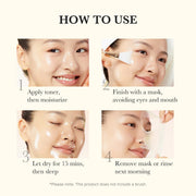 BodyLove Kojic Acid Turmeric Overnight Wrapping Peel Off Mask | Fades Dark Spots, Tan & Pigmentation