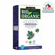 Indus Valley Bio Organic Herbal Indigo Powder for Natural Hair Color, 100% Organic & Chemical-Free,  - Express Delivery