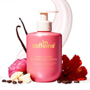mCaffeine Sweet Escape Perfume Body Lotion | Niacinamide, Cocoa Butter & Shea Butter For Deep Moisturization | Lightweight, Non-Sticky | Fruity-Floral Fragrance | Body Lotion For Dry Skin