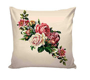 AEROHAVEN Decorative Hand Made Jute Cushion Covers (24 Inch x 24 Inch, Set of 5, Multi)