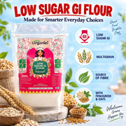 Oh So Organic Low GI Multigrain Atta 500g | Organic, Stone-Ground Whole Grain Atta | Natural, No Pre