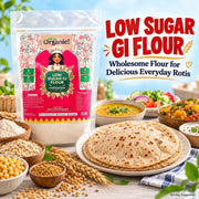 Oh So Organic Low GI Multigrain Atta 500g | Organic, Stone-Ground Whole Grain Atta | Natural, No Pre