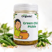 Oh So Organic Green Chilli Pickle 200g | Homemade Style Achar | Traditional Recipe, Natural Ingredie