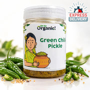 Oh So Organic Green Chilli Pickle 200g | Homemade Style Achar | Traditional Recipe, Natural Ingredie