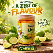 Oh So Organic Lime Pickle 200g | Homemade Style Achar | Traditional Recipe, Natural Ingredients