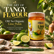 Oh So Organic Lime Pickle 200g | Homemade Style Achar | Traditional Recipe, Natural Ingredients