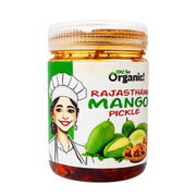 Oh So Organic Rajasthani Mango Pickle 200g | Homemade Style Achar | Traditional Recipe, Natural Ingr