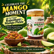 Oh So Organic Rajasthani Mango Pickle 200g | Homemade Style Achar | Traditional Recipe, Natural Ingr