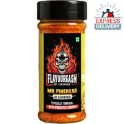Laajawab Flavourgasm Mr. Pinehead Seasoning 80g | Tangy Fruit & Chaat Masala with Pineapple Essence  - Express Delivery