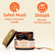 pure shilajit with gold dust