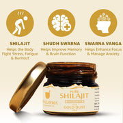 pure shilajiy with gold dust