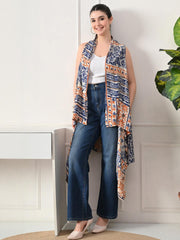 Sangria Open Front Sleeveless Longline Shrug view 9