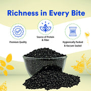 Organic Wellness Urad Dal Whole 450g | Organic Unpolished Black Urad (Sabut Urad) for Dal Makhani
