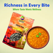 Organic Wellness Urad Dal Split 450g | Organic Unpolished Split Black Gram for Idli, Dosa & Vada