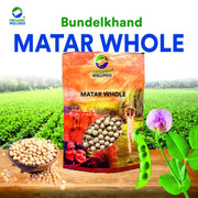 Organic Wellness Matar Whole (Dried White Peas) 450g | Organic Safed Matar for Ragda, Ghugni & Chaat