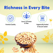 Organic Wellness Matar Whole (Dried White Peas) 450g | Organic Safed Matar for Ragda, Ghugni & Chaat