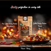 Laajawab Smoky Chicken Marinade Rub With Robust Blend Of Smoked Paprika, Garlic, Onion, Thyme & Red Chilli | Make Delicious Bbq Chicken In 3 Easy Steps, Get Smoke Flavor In Chicken Instantly, 130 Gram