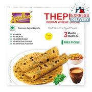 Ansubaa Methi Masala Thepla 135g (5 Pieces) | Ready to Eat Gujarati Methi Flatbread | No Palm Oil | 