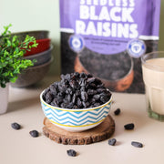 Urban Platter Seedless Black Raisins, 250g (Sweet & Juicy | Sun-Dried & Seedless | Ideal for Baking | Ayurveda Superfood)