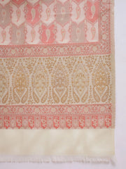 Sangria Ethnic Motifs Woven Pashmina Winter Shawl view 20